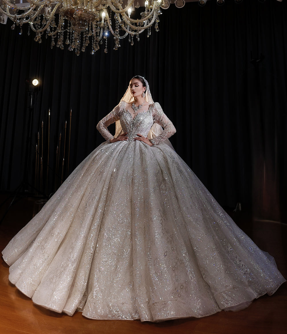 amanda novias luxury wedding dress NS4958 – amandanoviasdress
