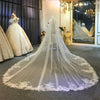 Luxury long train wedding veil  long bridal veil 2023