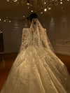 Shinny Tulle Veil With Beading Lace Wedding Veils