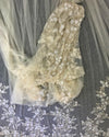 2023 Champagne Color Luxury 5m Long Veils Wedding Long Veil With Full Beading